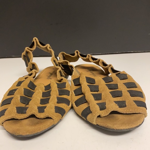 Free People Suede Elasticized Open Toed Sandal Shoes Size 36 - Picture 5 of 15